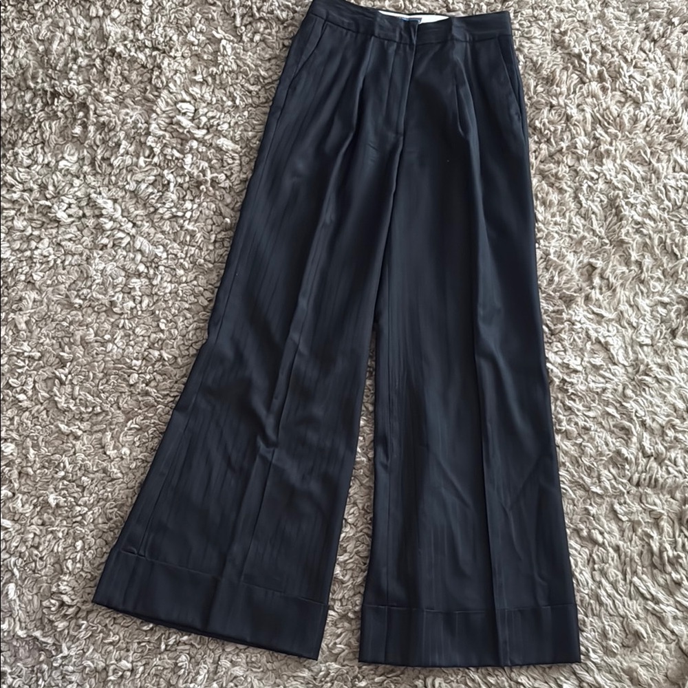 L.A.M.B. Gwen Stefani Elegant Black Wide-Leg Trousers size 4